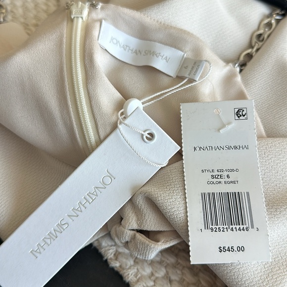 SIMKHAI Ellis Cutout Mini Dress in Egret - Picture 6 of 6